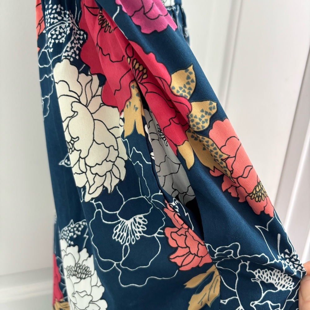 Band of the Free Floral Jumpsuit with Spaghetti Straps Wide Leg Pockets - Picture 5 of 15